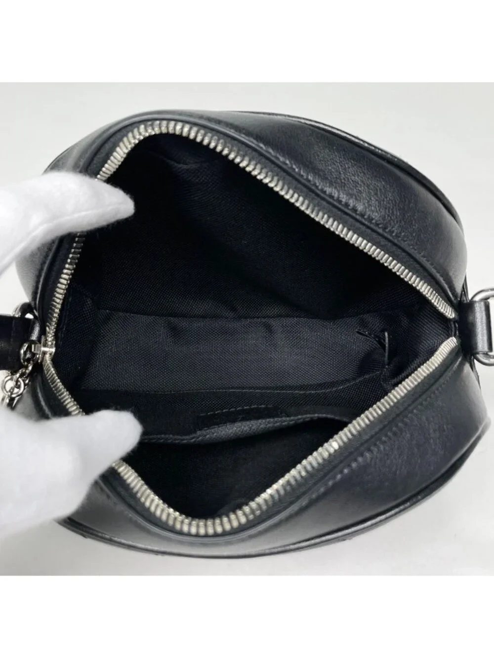 Gucci Shoulder Bag Blondie Interlocking G Leather Black
